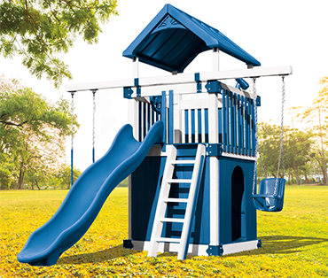 Swing Kingdom Kastle Tower KC-1 Clubhouse playset sold, installed, serviced by Play King, South Florida swing set dealer
