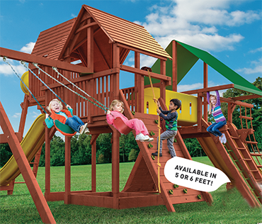 Woodplay Mega Set 3, Outback-Playhouse Combo XL, sold, installed, serviced by Play King, South Florida Woodplay dealer