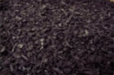 Black Onyx Rubber Mulch from Play King