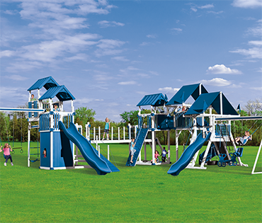 Swing Kingdom KRC Extreme vinyl playset from Play King  playsets and swingsets, Davie Florida