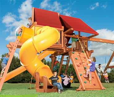 Woodplay Outback 5'-B Outback cedar playset fromPlay King