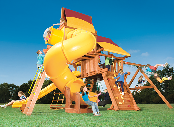 Woodlplay Outback XL6-B wood playset from Play King in Davie Florida